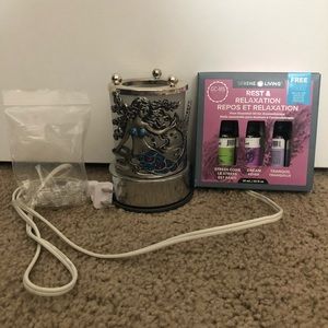 Essential oils along with burner